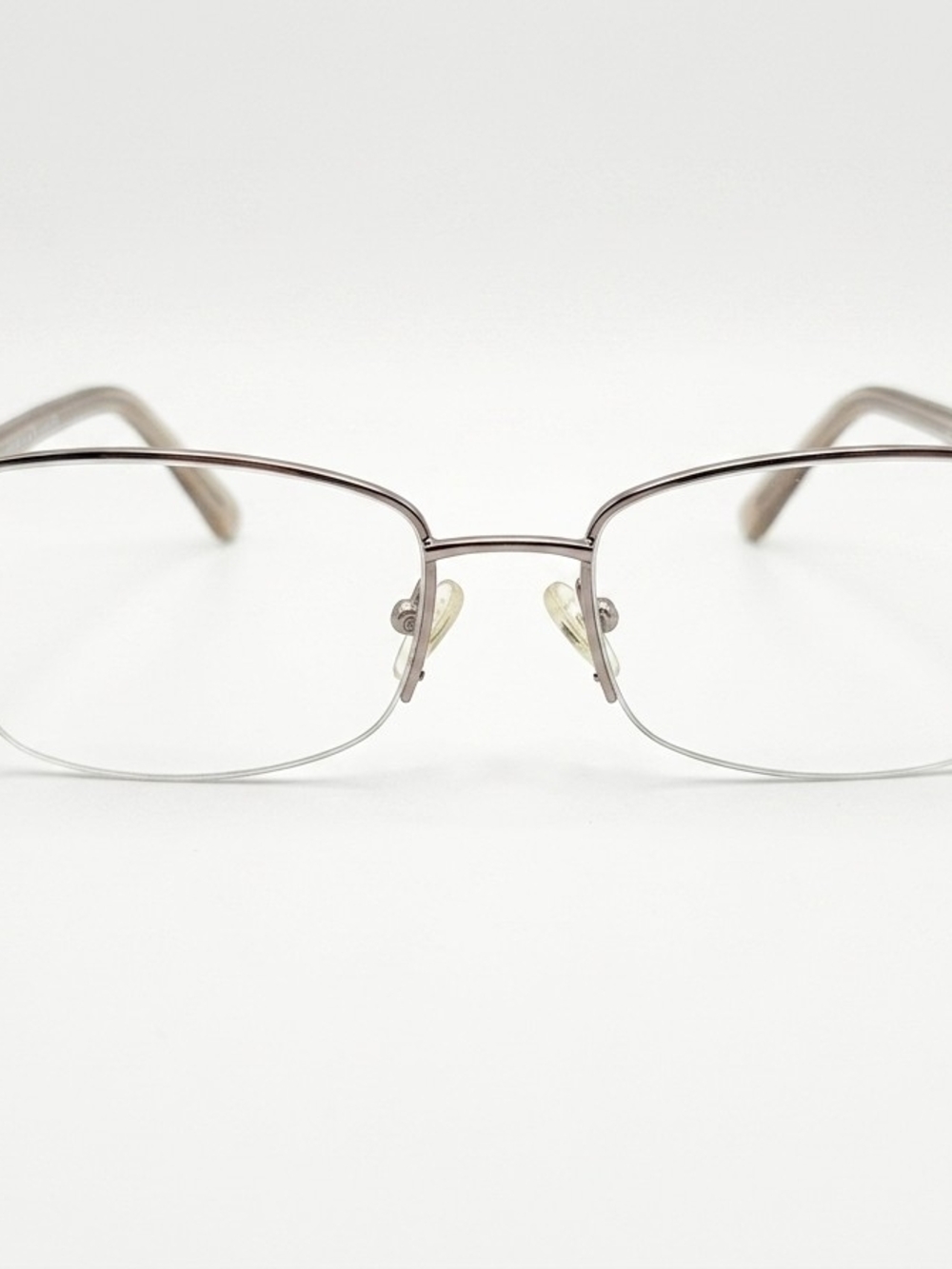 Rhinestone Detail Rimless Reading Glasses - Silver - Picture 2 of 3
